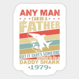 Any man can be a daddy shark 1979 Sticker